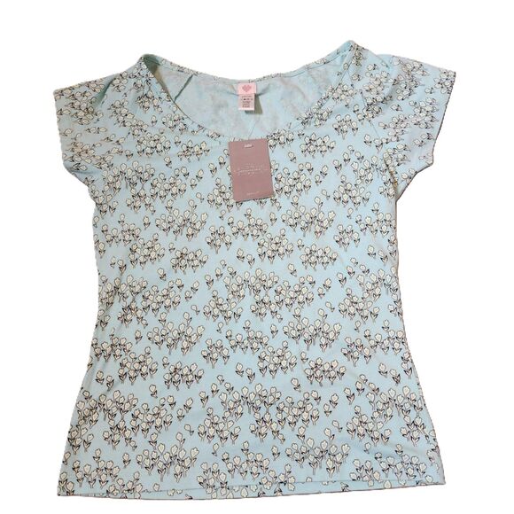 Anthropologie Short Sleeve Shirt womens medium - Picture 1 of 10